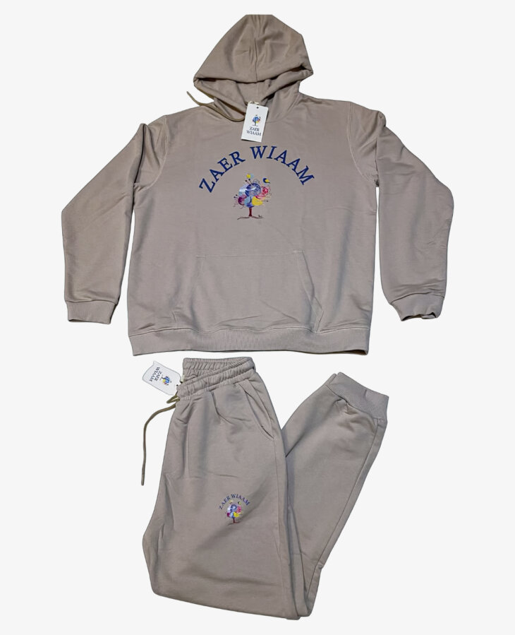 Hoodie and Pants Set Grey